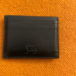 Christian Loubitan studded card case